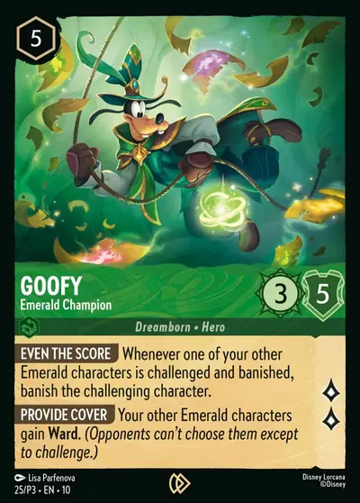 Goofy – Emerald Champion – Disney Lorcana 卡牌圖片