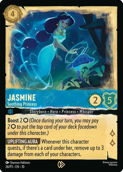 Jasmine – Soothing Princess – Disney Lorcana 卡牌圖片