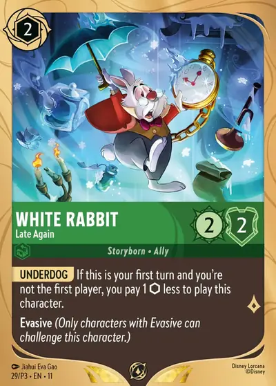 White Rabbit – Late Again – Disney Lorcana 卡牌圖片