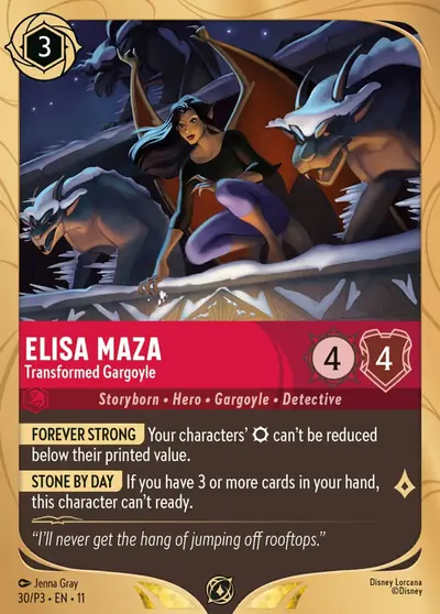 Elisa Maza – Transformed Gargoyle – Disney Lorcana 卡牌圖片