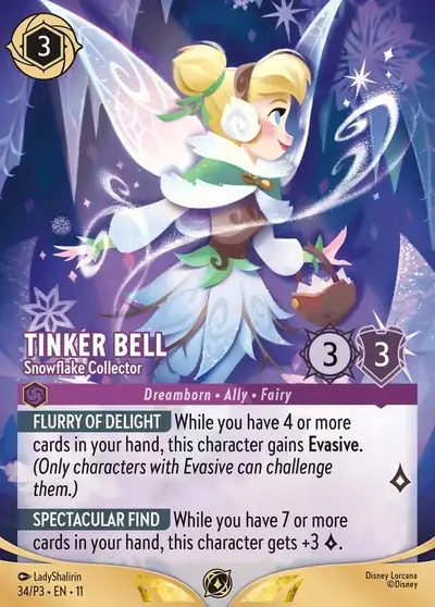 Tinker Bell – Snowflake Collector – Disney Lorcana 卡牌圖片
