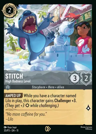 Stitch – High Badness Level – Disney Lorcana 卡牌圖片