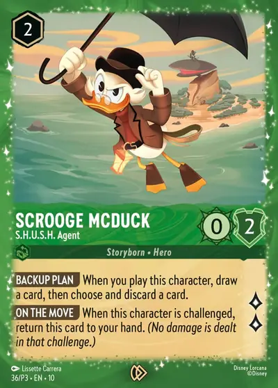 Scrooge McDuck – S.H.U.S.H. Agent – Disney Lorcana 卡牌圖片