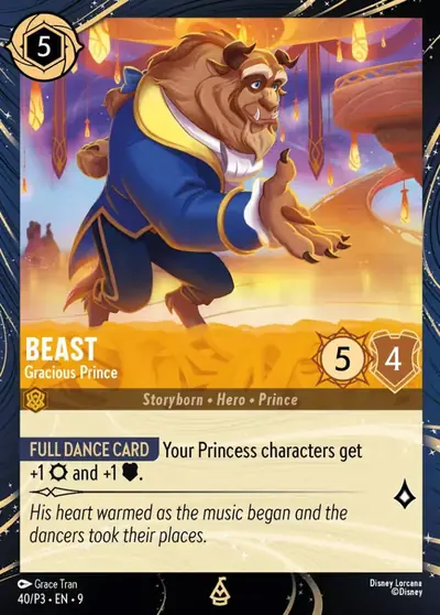 Beast – Gracious Prince – Disney Lorcana 卡牌圖片