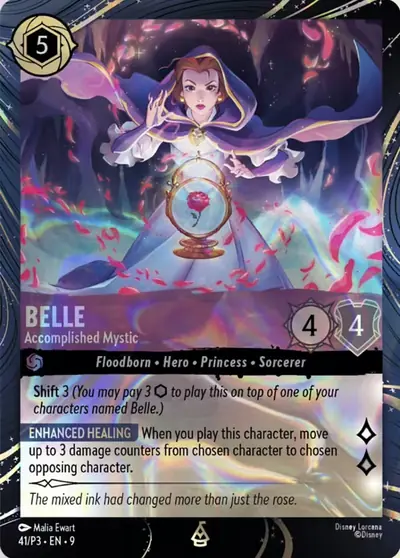 Belle – Accomplished Mystic – Disney Lorcana 卡牌圖片