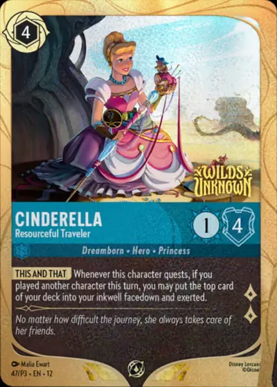 Cinderella – Resourceful Traveler – Disney Lorcana 卡牌圖片