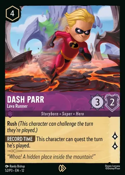 Dash Parr – Lava Runner – Disney Lorcana 卡牌圖片