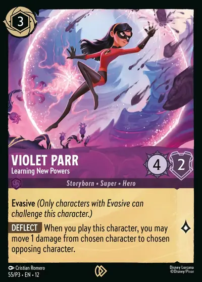 Violet Parr – Learning New Powers – Disney Lorcana 卡牌圖片