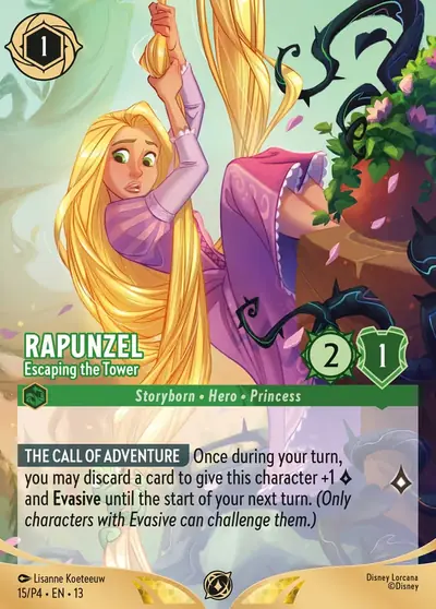 Rapunzel – Escaping the Tower – Disney Lorcana 卡牌圖片