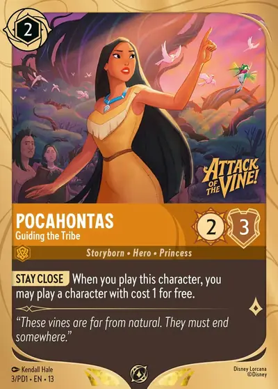 Pocahontas – Guiding the Tribe – Disney Lorcana 卡牌圖片