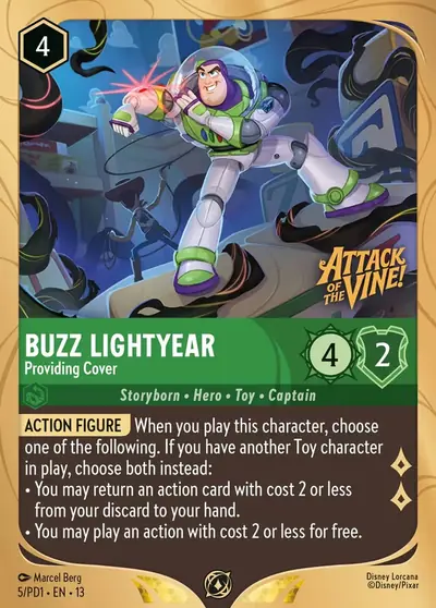Buzz Lightyear – Providing Cover – Disney Lorcana 卡牌圖片