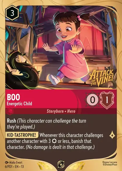 Boo – Energetic Child – Disney Lorcana 卡牌圖片