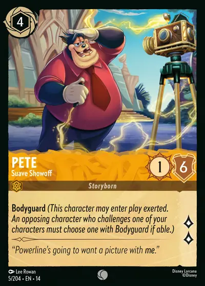 Pete – Suave Showoff – Disney Lorcana 卡牌圖片
