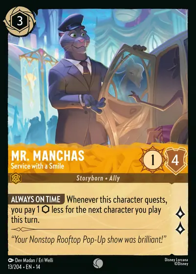Mr. Manchas – Service with a Smile – Disney Lorcana 卡牌圖片