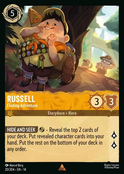 Russell – Finding Adventure – Disney Lorcana 卡牌圖片
