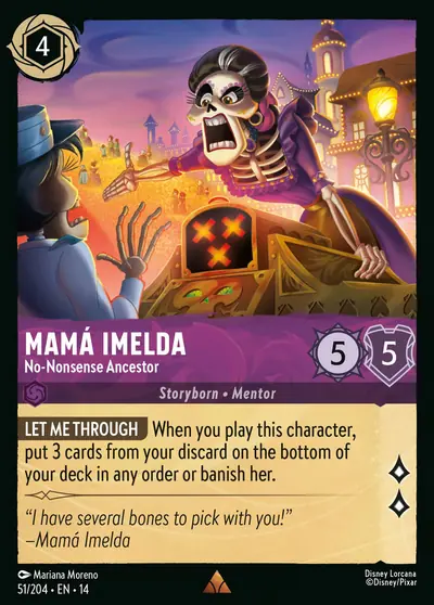 Mamá Imelda – No-Nonsense Ancestor – Disney Lorcana 卡牌圖片