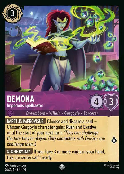 Demona – Imperious Spellcaster – Disney Lorcana 卡牌圖片