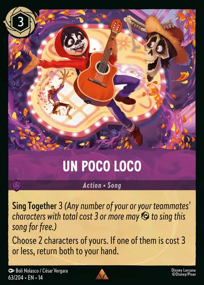 Un Poco Loco – Disney Lorcana 卡牌圖片