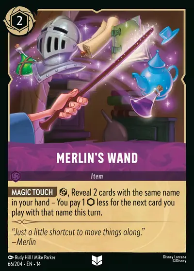 Merlin's Wand – Disney Lorcana 卡牌圖片