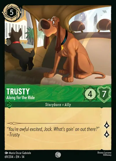Trusty – Along for the Ride – Disney Lorcana 卡牌圖片