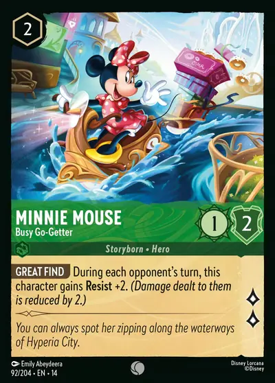 Minnie Mouse – Busy Go-Getter – Disney Lorcana 卡牌圖片
