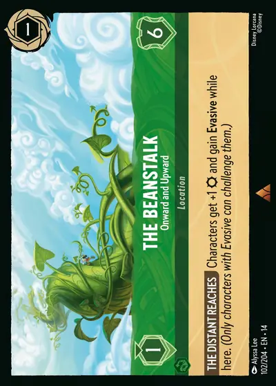 The Beanstalk – Onward and Upward – Disney Lorcana 卡牌圖片