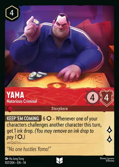 Yama – Notorious Criminal – Disney Lorcana 卡牌圖片