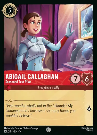 Abigail Callaghan – Seasoned Test Pilot – Disney Lorcana 卡牌圖片