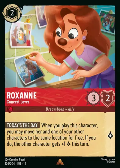Roxanne – Concert Lover – Disney Lorcana 卡牌圖片