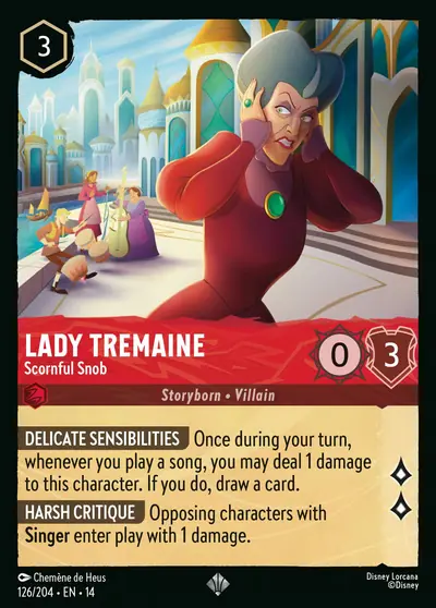 Lady Tremaine – Scornful Snob – Disney Lorcana 卡牌圖片