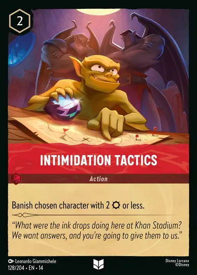Intimidation Tactics – Disney Lorcana 卡牌圖片