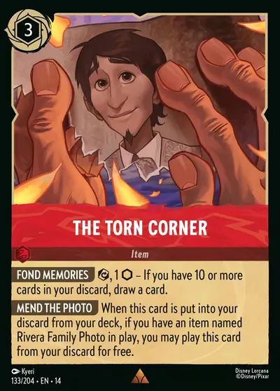 The Torn Corner – Disney Lorcana 卡牌圖片