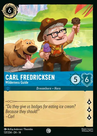Carl Fredricksen – Wilderness Guide – Disney Lorcana 卡牌圖片