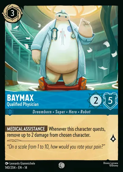 Baymax – Qualified Physician – Disney Lorcana 卡牌圖片