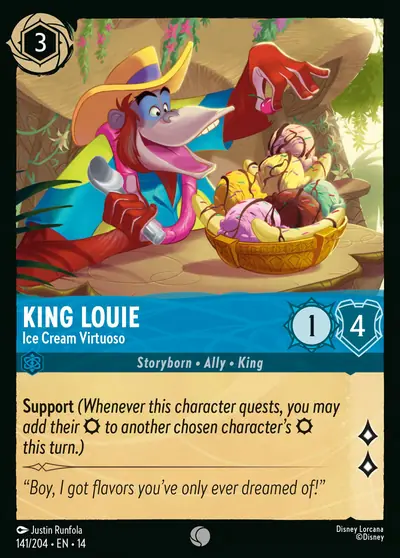 King Louie – Ice Cream Virtuoso – Disney Lorcana 卡牌圖片