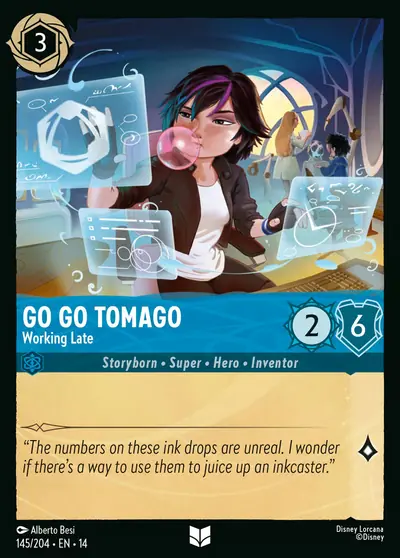 Go Go Tomago – Working Late – Disney Lorcana 卡牌圖片