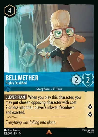 Bellwether – Highly Qualified – Disney Lorcana 卡牌圖片