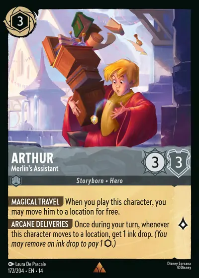 Arthur – Merlin's Assistant – Disney Lorcana 卡牌圖片
