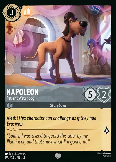 Napoleon – Patient Watchdog – Disney Lorcana 卡牌圖片