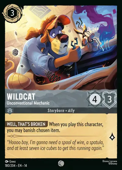 Wildcat – Unconventional Mechanic – Disney Lorcana 卡牌圖片