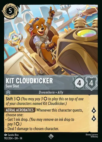 Kit Cloudkicker – Sure Shot – Disney Lorcana 卡牌圖片