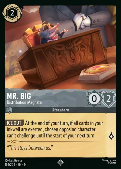 Mr. Big – Distribution Magnate – Disney Lorcana 卡牌圖片