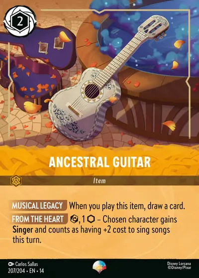 Ancestral Guitar – Disney Lorcana 卡牌圖片
