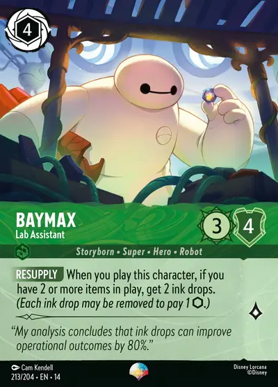 Baymax – Lab Assistant – Disney Lorcana 卡牌圖片