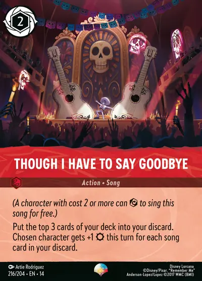 Though I Have to Say Goodbye – Disney Lorcana 卡牌圖片