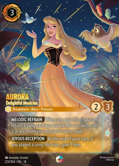 Aurora – Delightful Musician – Disney Lorcana 卡牌圖片