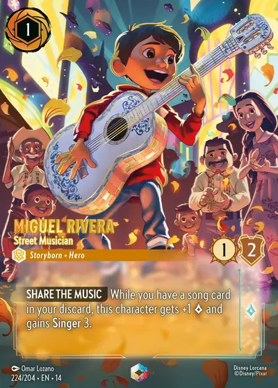 Miguel Rivera – Street Musician – Disney Lorcana 卡牌圖片
