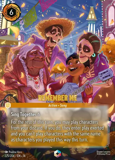Remember Me – Disney Lorcana 卡牌圖片