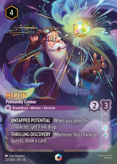 Merlin – Profoundly Curious – Disney Lorcana 卡牌圖片