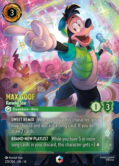 Max Goof – Karaoke Star – Disney Lorcana 卡牌圖片